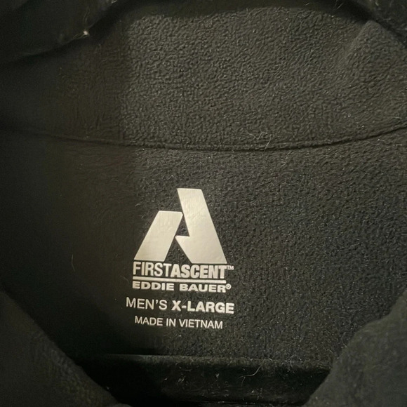 Eddie Bauer First Ascent Expedition Outfitter Men’s Fleece Black Jacket Size XL - Picture 3 of 8